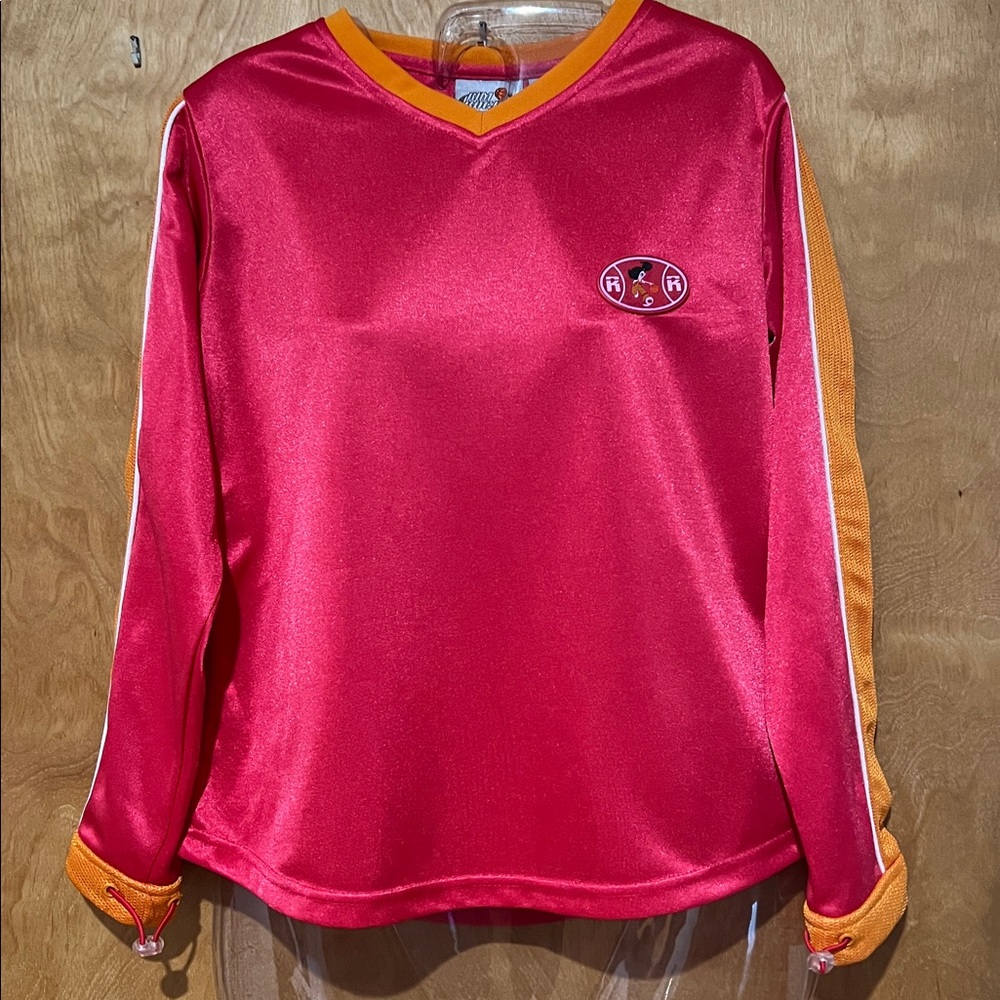RIM ROCKA Women’s Junior Pink Long Sleeve Tee with Logo (Sz.L)